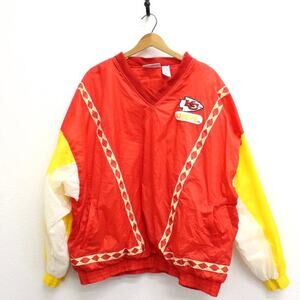 Vintage Kansas City Chiefs Windbreaker Coat Jacket XXXL 3X